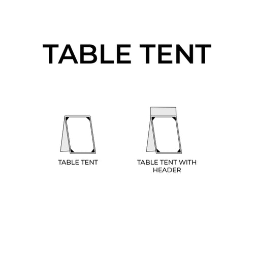 Two Sided Table Tent