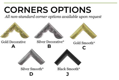 Single Pocket - 2 View - Leatherette - Sewn Deluxe (24 Pack) - 5 1/2 x 11