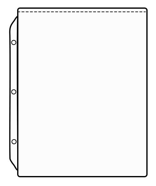 7 1/2 x 11 1/8 Sheet Protector (PT-1437)