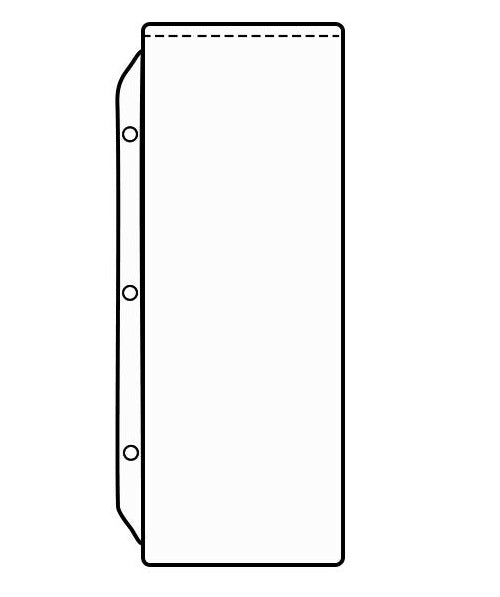 4 1/4 x 11 Sheet Protector (Pack of 25 sheets) - PT656