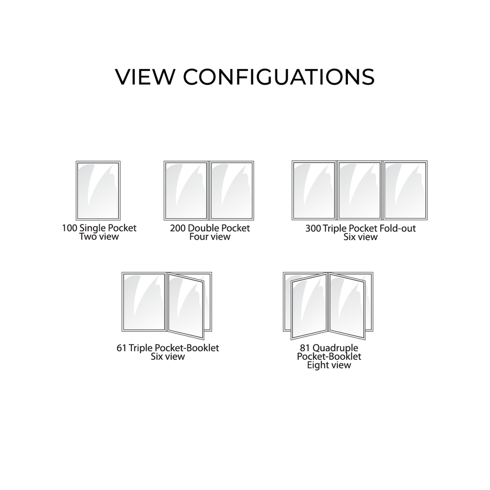 #100- 8 1/2 x 11 Vinyl Menu Covers