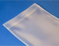 4" x 8" Capacity - Job Ticket Holder / Pouch - Heavy Duty Vinyl - Open on the Short Side with Hang Hole