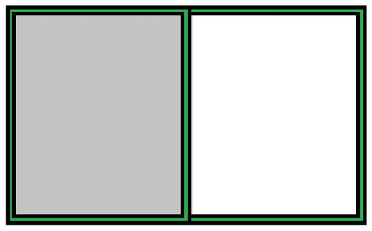 Double Panel with clear back panel (3 views)