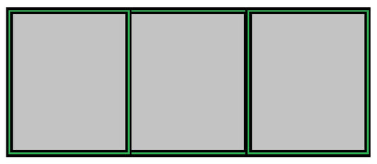 Triple Panel Continuous (3 view) Menu Holder