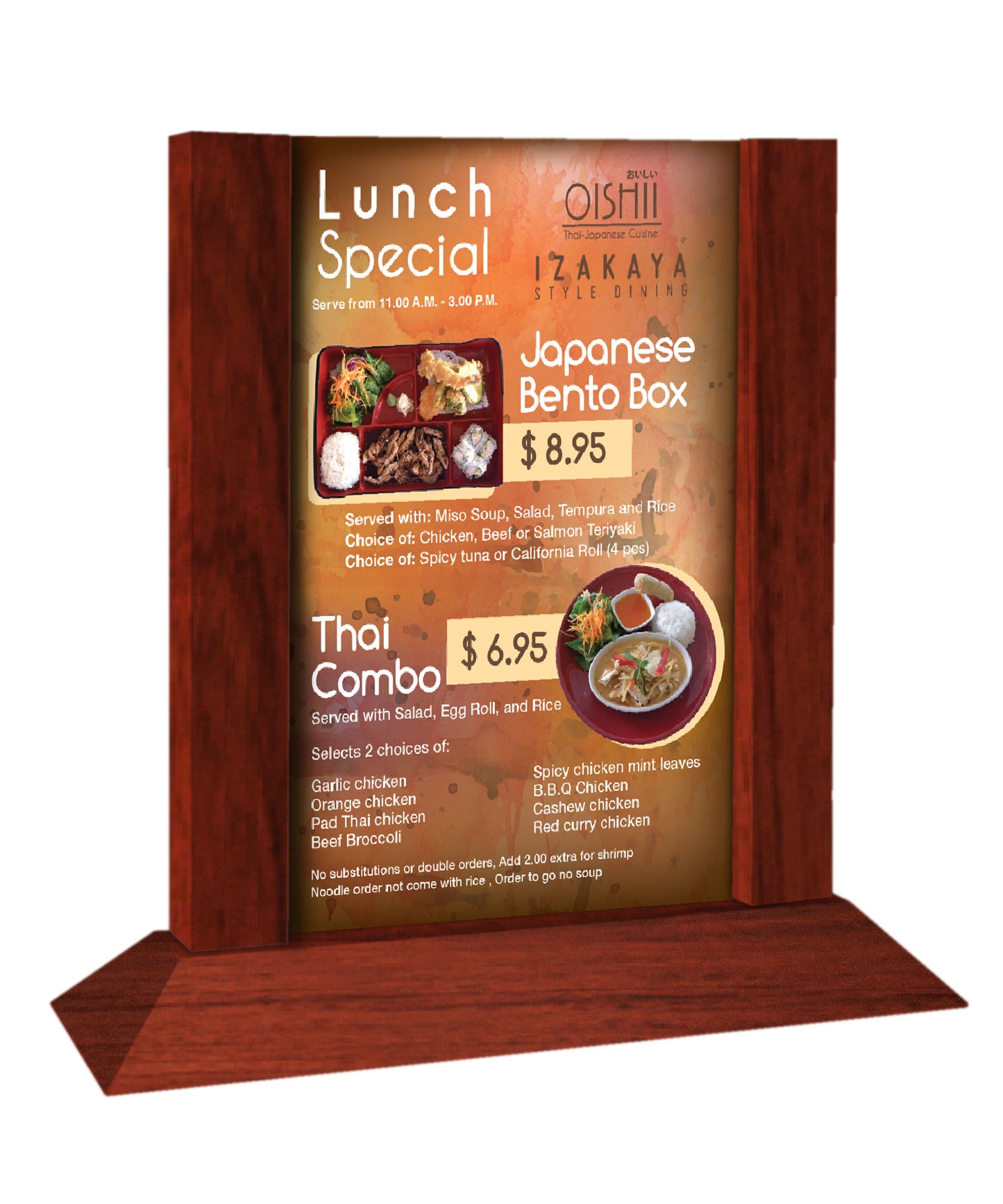 Wood Table Tents