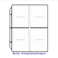 4 Pocket Sheet Protector - Pocket Capacity 5 1/4" x 4 1/4" - MC202
