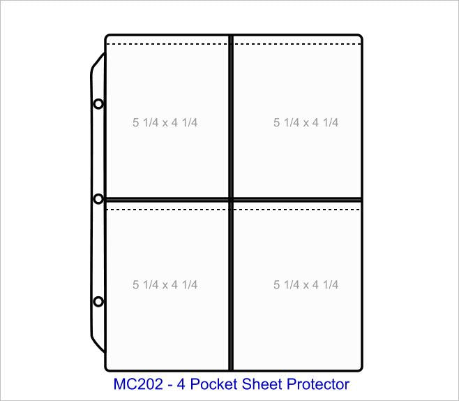 Protector Sheets Pockets Multi Pocket Sheet Protectors – RABCO Restaurant Menus and Document Holders