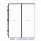 2 Pocket Sheet Protector - Pocket Capacity 4 1/4" x 11" - M830