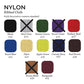 Triple Pocket - 6 View - Nylon - Sewn Deluxe (24 Pack) - 4 1/4 x 14