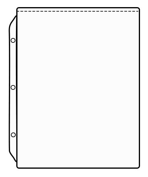 4 x 6 Sheet Protector (Pack of 25 sheets)