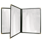 Triple Pocket - 6 View - Nylon Booklet - Sewn Deluxe (24 Pack) - 4 1/4 x 14